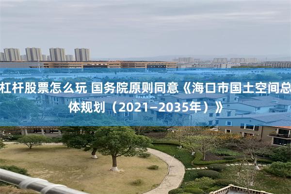 杠杆股票怎么玩 国务院原则同意《海口市国土空间总体规划（2021—2035年）》