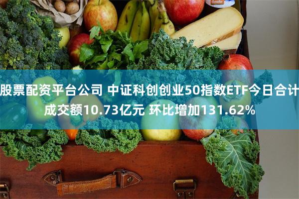 股票配资平台公司 中证科创创业50指数ETF今日合计成交额10.73亿元 环比增加131.62%